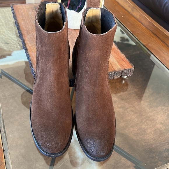 Brown Suede Booties - Picture 2 of 10